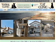 Tablet Screenshot of animalclinic.com