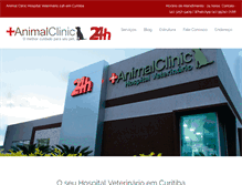 Tablet Screenshot of animalclinic.com.br